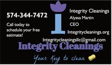 Logo for Integrity Cleanings, LLC