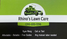 Rhino's Lawn Care logo
