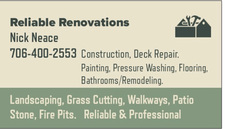 Logo for Reliable Renovations