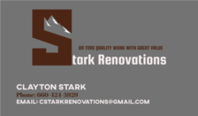 Logo for Stark Renovations
