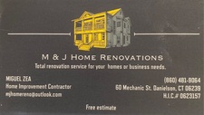 M&J Home Renovations logo