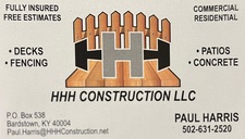 Logo for HHH Construction