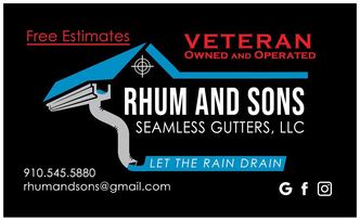 Rhum and Sons Seamless Gutters logo