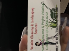 Logo for Valdez Cleaning and Landscaping