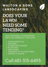 Walton&sons landscaping - logo
