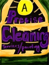 Precise Cleaning Services/Paint logo