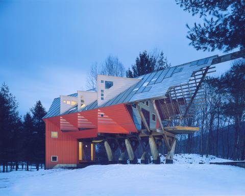 Contemporary Home Exterior with contemporary mountain home