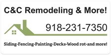 Logo for C and C Remodeling & Construction