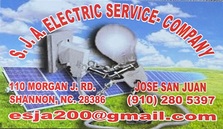 Logo for SJA Electric Services