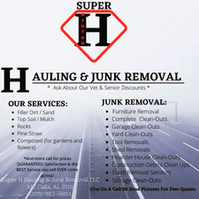 Logo for Super H Hauling & Junk Removal