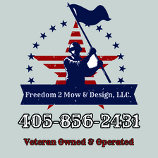 Logo for Freedom 2 Mow & Design, LLC