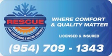 Logo for Rescue Air Conditioning and Heating Company