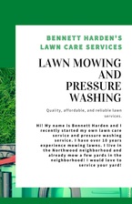 Logo for Bennett Harden's Lawn Services