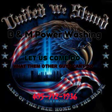 Logo for B & M Power Washing