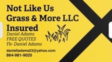 Logo for Not Like Us Grass & More LLC