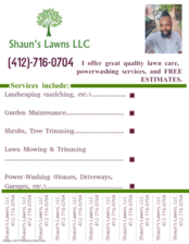 Logo for Shaun's Lawns