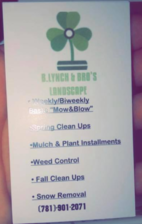 B. Lynch & Bros Landscaping logo