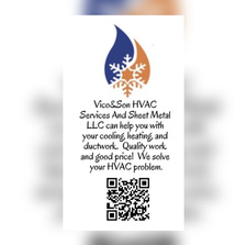 Logo for VICO & SON HVAC SERVICES AND SHEET METAL, LLC