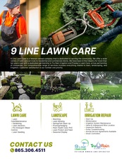 Logo for 9 LINE Lawncare