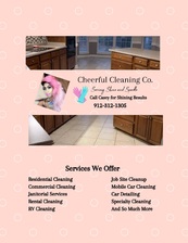 Logo for Cheerful Cleaning Company