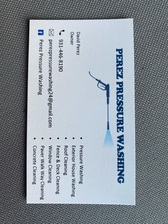 Logo for Perez Pressure Washing