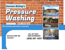 Logo for Gannon Bishop's Pressure Washing Services