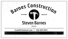 Logo for Barnes Construction