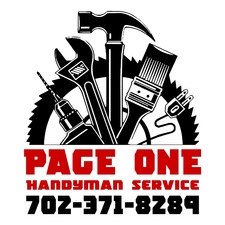Logo for Page One Handyman Service
