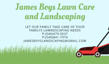 Logo for James Boys Lawn Care and Landscaping