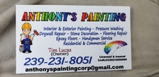 Logo for Anthony's Painting & Pressure Washing Corp