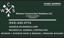 Logo for Western Construction Solutions, LLC