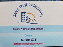 Logo for Jess Right Cleaning