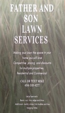 Logo for Father and Son Lawn Services