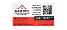 Logo for E&B Roofing