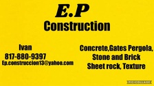 Logo for EP Construction