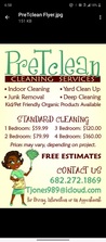 Logo for PreT Clean