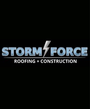 Logo for Storm Force Roofing + Construction