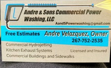 Logo for Andre & Sons Commercial Power Washing LLC