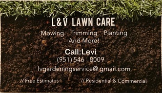 L & V Lawn Care logo