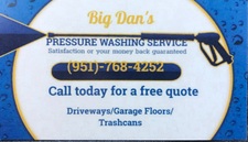 Big Dan's Pressure Washing Services logo