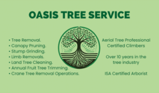 Logo for Oasis Tree Service