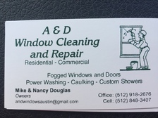 A & D Window Cleaning & Repair logo