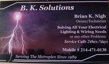Logo for BK Solutions
