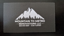 Mountain to Metro Renovations, LLC logo