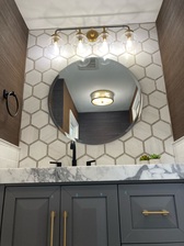 Dc tile and marble logo