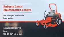 Logo for Roberts Lawn Maintenance & More