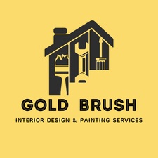 Logo for Gold Brush Painting and Interior Design