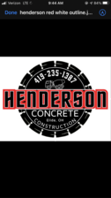 Henderson Concrete Construction Company logo