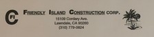 Logo for Friendly Island Construction