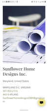 Logo for Sunflower Home Designs